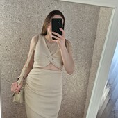 Світле платтячко ніби топ + юбка, комфорт, якість ❤️