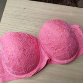 Малиновий бюстгальтер гіпюровий 100D ,об'єм 91-106