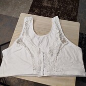 Білий бюстгальтер з гіпюровими вставками,100-120
