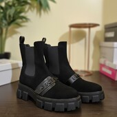 Стильні зручні черевики з м'якенької екозамші якість супер