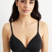 Арт.1347 бюстгальтер жіночий чорний без кісточок c&a євро 80D.