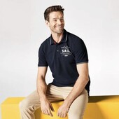 Футболка поло із бавовняного піке від бренду Livergy S 44/46