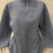 Новий завіз мега теплюща плотна фліска Тедді СМЛХл дивіться заміри колір у реалі насичений блакитний