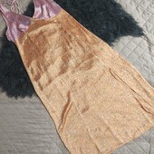 Stradivarius, M шовковиста сукня сорочка білизняному стилі