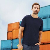 Футболка з бавовняного піке для чоловіка Livergy XL 56/58 темно-синій