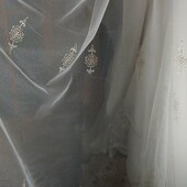 Шикарнейшая тюль 5м грек сетка с 3 D вышивкой