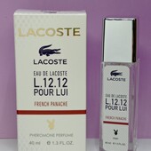 Lacoste Eau De Lacoste L.12.12 pour lui french panache 40 мл. с феромонами. Древесно-фужерный аромат