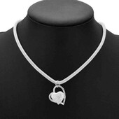 Підвіска-серце на круглому шнурі, 925 проба, з арабського срібла!!!
