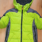 Класна яскрава зимова тепла куртка на 5-7 років нюанс