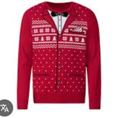 10752.Чоловічий прекрасний новорічний в'язаний светр Livergy.Рекомендую!