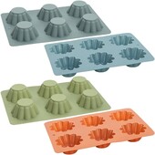 Форма силіконова 6шт на планшеті 26*18*3,5см