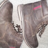 Фирменные термо ботиночки р.45.кожа❤️