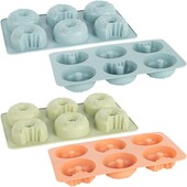 Форма силіконова "Пончики" 6шт на планшеті 28*17*3,5см