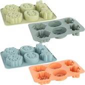 Форма силіконова «Бджілки / Соти» 6шт на планшеті 25,5*17,5*3см