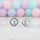 Срібні сережки Геометрія