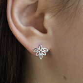 Срібні сережки-пусети