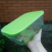 Контейнер для хранения с крышкой из боросиликатного стекла(1.6 л). качество отличное