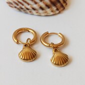 Мод. 1_сережки кільця, конго підвіска мушля, медзолото