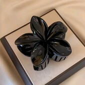 Крабік, краб, шпилька чорна квітка, гавайська квітка