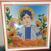 Картина вишита бісером "Господиня"