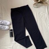 Брюки чоловічі у дрібну клітинку темно-синього кольору