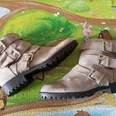 Шкіряні нубук полусапожки жіночі черевики . Кожаные нубук полусапоги женские ботинки. Примарк. Весн