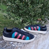 р.8us(26,5см); 9,5us(28см); 11,5us(29,5см). Оригінал. Кросівки/ кеди Adidas Campus hq6639 нат.замша