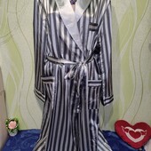 Шовковий халат унісекс, без сліду ношення