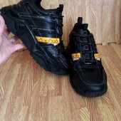 Акція! Кросівки шкіряні чорні, 25.5-25.8см