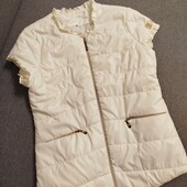 Легка жилетка молочного кольору, р. S/М