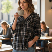 Легка якісна блуза коттон Італія S