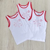 Lupilu.Набір майок 3 шт для дівчинки 86/92 р. Німецька якість.