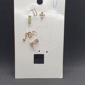 ❣️H&M сережки і бафи 5 шт