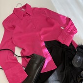 Сорочка в гарному кольорі фуксії Свіжі колекції