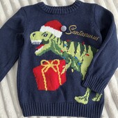 Теплий новорічний світерок на 2-3 роки