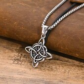 Ланцюжок і підвіска кельтський вузол, хрест, медсталь
