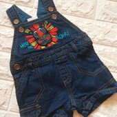 Джинсовий легенький комбез у ідеальному стані 0/6 місяців дивіться заміри