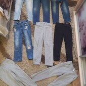 Лот джинсів та штанів 116-122р
