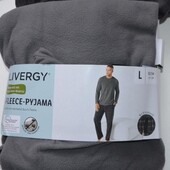 Чоловіча піжама флісова livergy® (сіра, eur l (52/54))