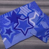 Яркий полуторный пододеяльник 135х200 см. с наволочкой 50х73 см.