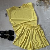 Костюм у лимонному кольорі футболка+шорти