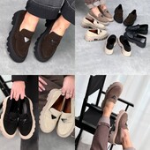 36-41 рр туфлі - лофери на платформі натуральна замша чорний, коричневий, капучино, рудий, беж