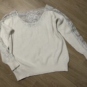 Гарний светр з мереживом, р.14/16 в гарному стані