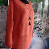 Шикарный шерстяной с кашемиром свитшот теракотового цвета