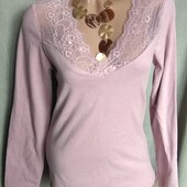 Флисовая кофта с кружевом