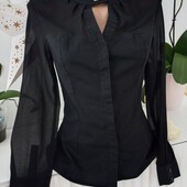 Guess Marciano блуза с шифоновыми рукавами хлопок 42-размер