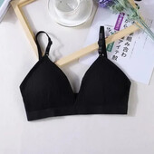 Жіночий топ-бюст в рубчик S/M Чорний