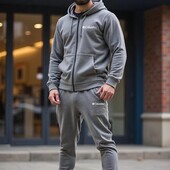 Дуже теплий і якісний костюм,Фліс полар,,р.М, 48, св.сірий, якість вища!