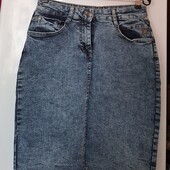 Джинсовая. Отличное сост. Поб 46 Тянется