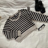 Кофтинка/светрик у смужку бежево-сіру